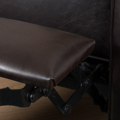Ethan Tufted Bonded Leather Recliner Chair by Christopher Knight Home