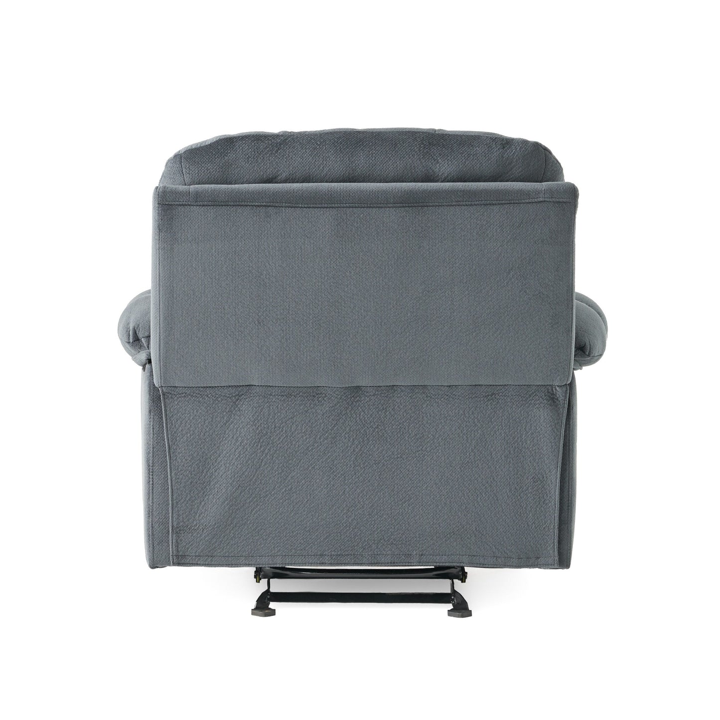 Fabric Manual Recliner Chair with Dual Cup Holders and Generous Padded Cushions