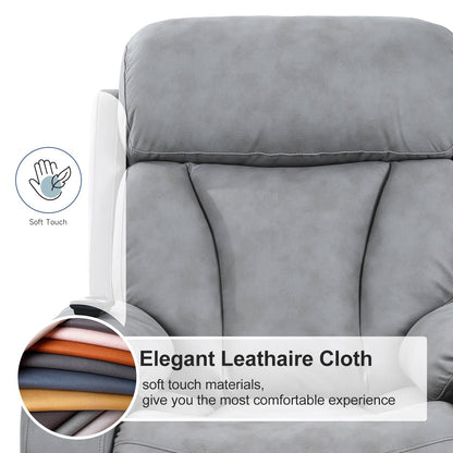 Fabric Power Lift Recliner with Remote, Overstuffed Cushions, Side Storage Pocket, and Durable Heavy-Duty Frame for Seniors