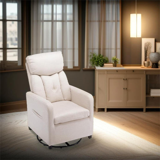 Fabric Swivel Rocking Chair Gilder Chair