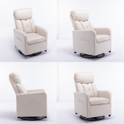 Fabric Swivel Rocking Chair Gilder Chair