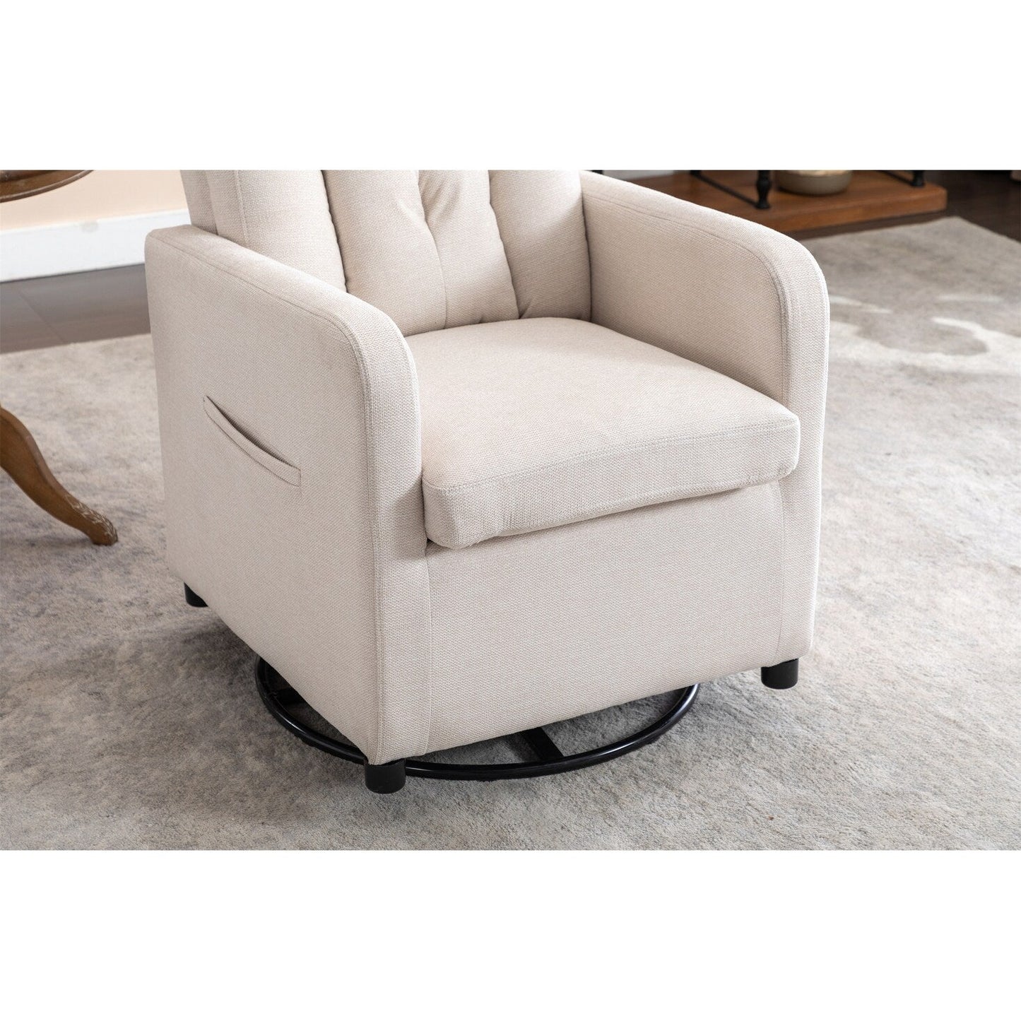Fabric Swivel Rocking Chair Gilder Chair