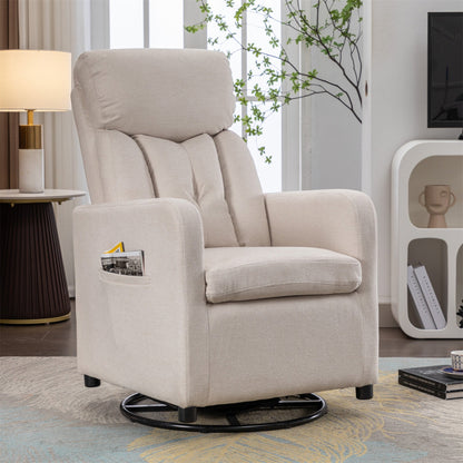 Fabric Swivel Rocking Chair Gilder Chair