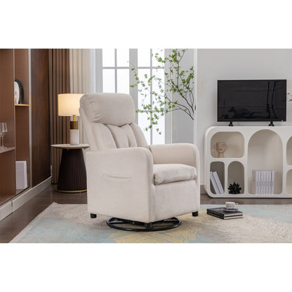 Fabric Swivel Rocking Chair Gilder Chair
