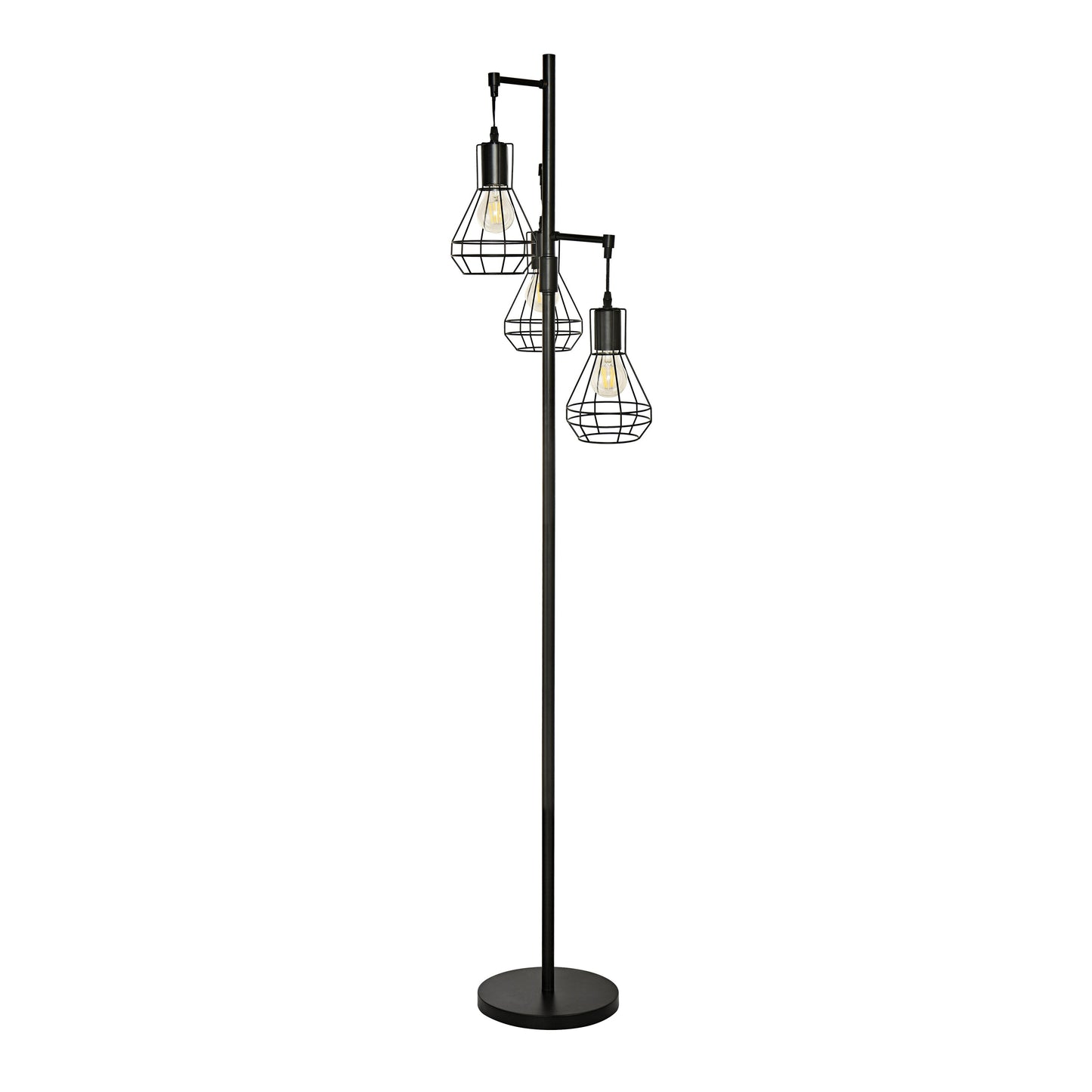 Farmhouse Industrial Floor Lamp Standing Tree Tall Lamp