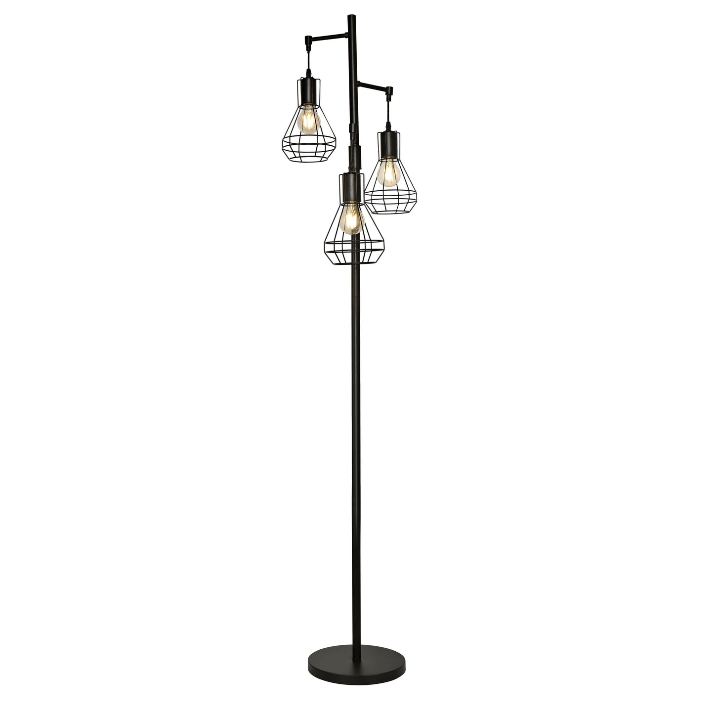 Farmhouse Industrial Floor Lamp Standing Tree Tall Lamp