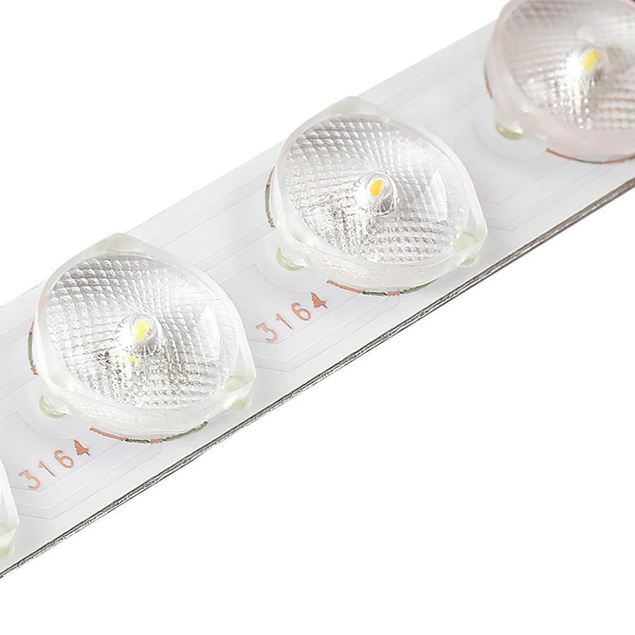 Farmhouse Wood Long Oval Dimmable LED Flush Mount - 37 3000k/6000k