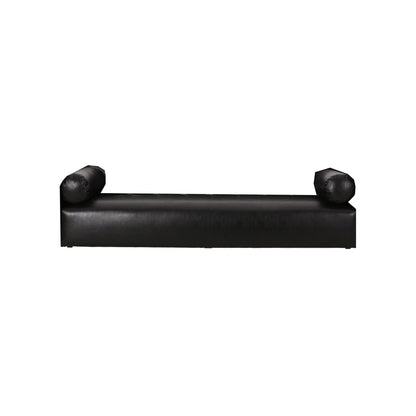 Faux Leather Button Tufted 3-seater Sofa with Birch Wood Legs