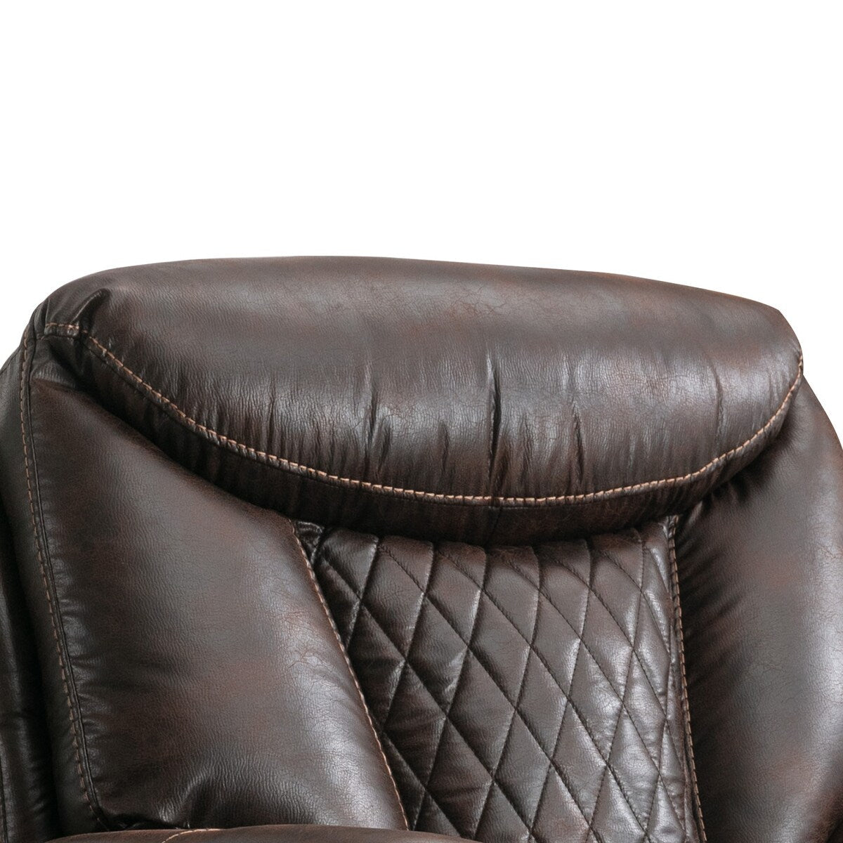 Ebello Leather Electric Power Recliner with Comfortable Footrest for Living Room