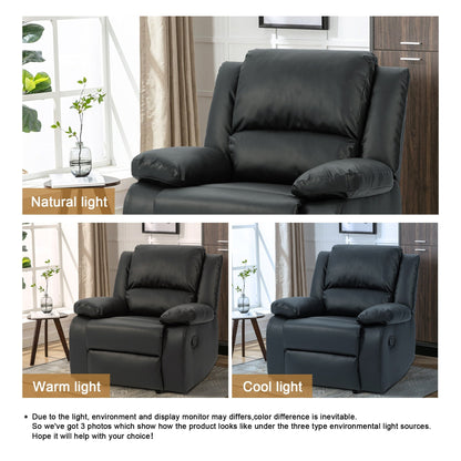 Faux Leather Lounge Chair Single Sofa Adjustable Recliners