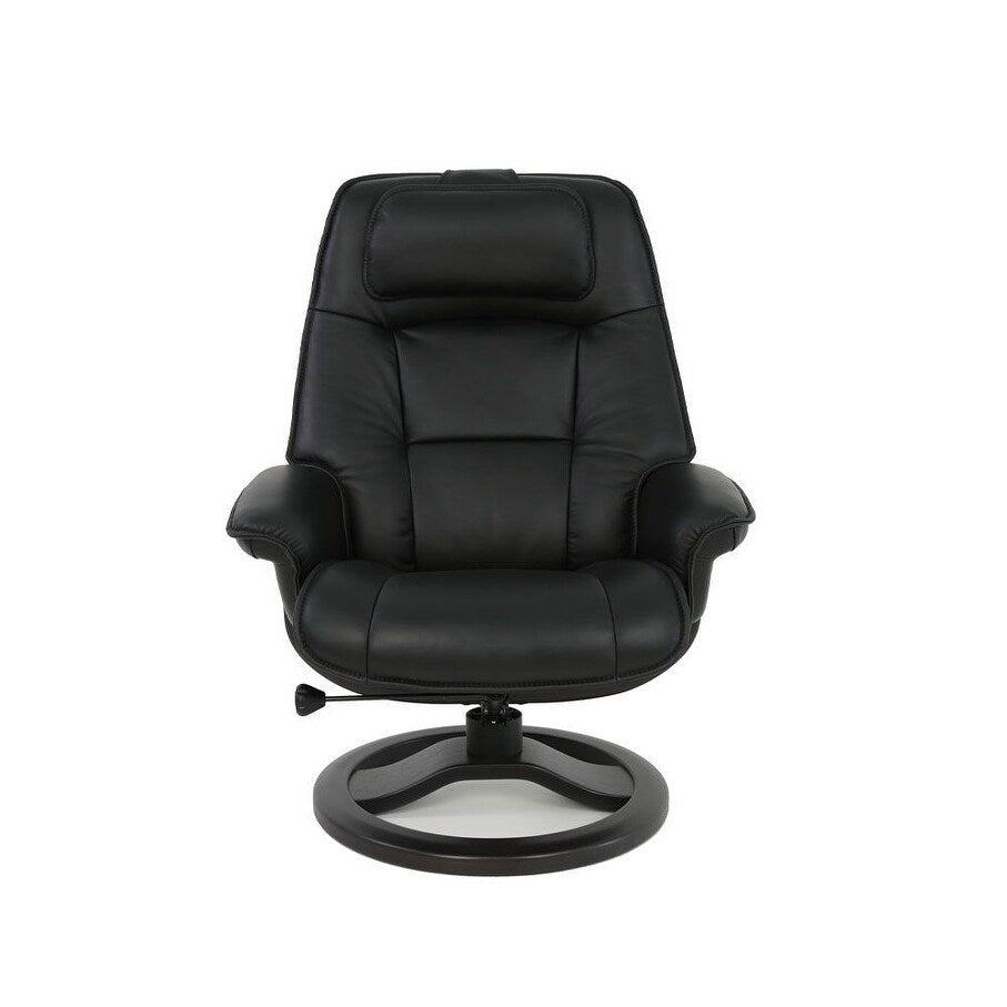 Fjords Admiral R Leather Recliner and Ottoman