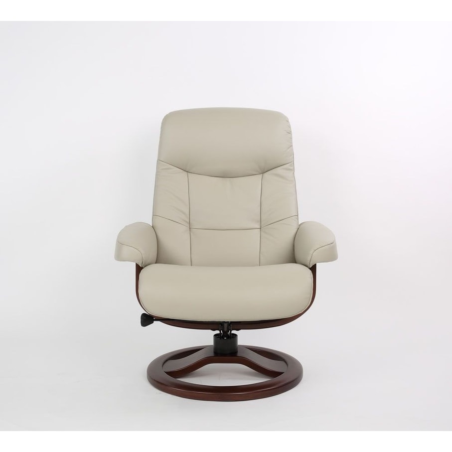 Fjords Muldal Leather Recliner and Ottoman