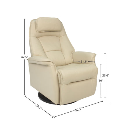 Fjords Stockholm Leather Swing Recliner