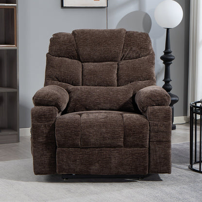 Flagship Dual Motor 26 Oversized Chenille Power Lift Recliner Chair