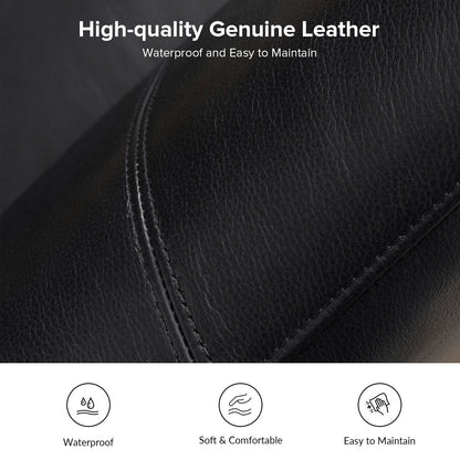 Franco Traditional 60 Wide Genuine Leather Sofa by HULALA HOME