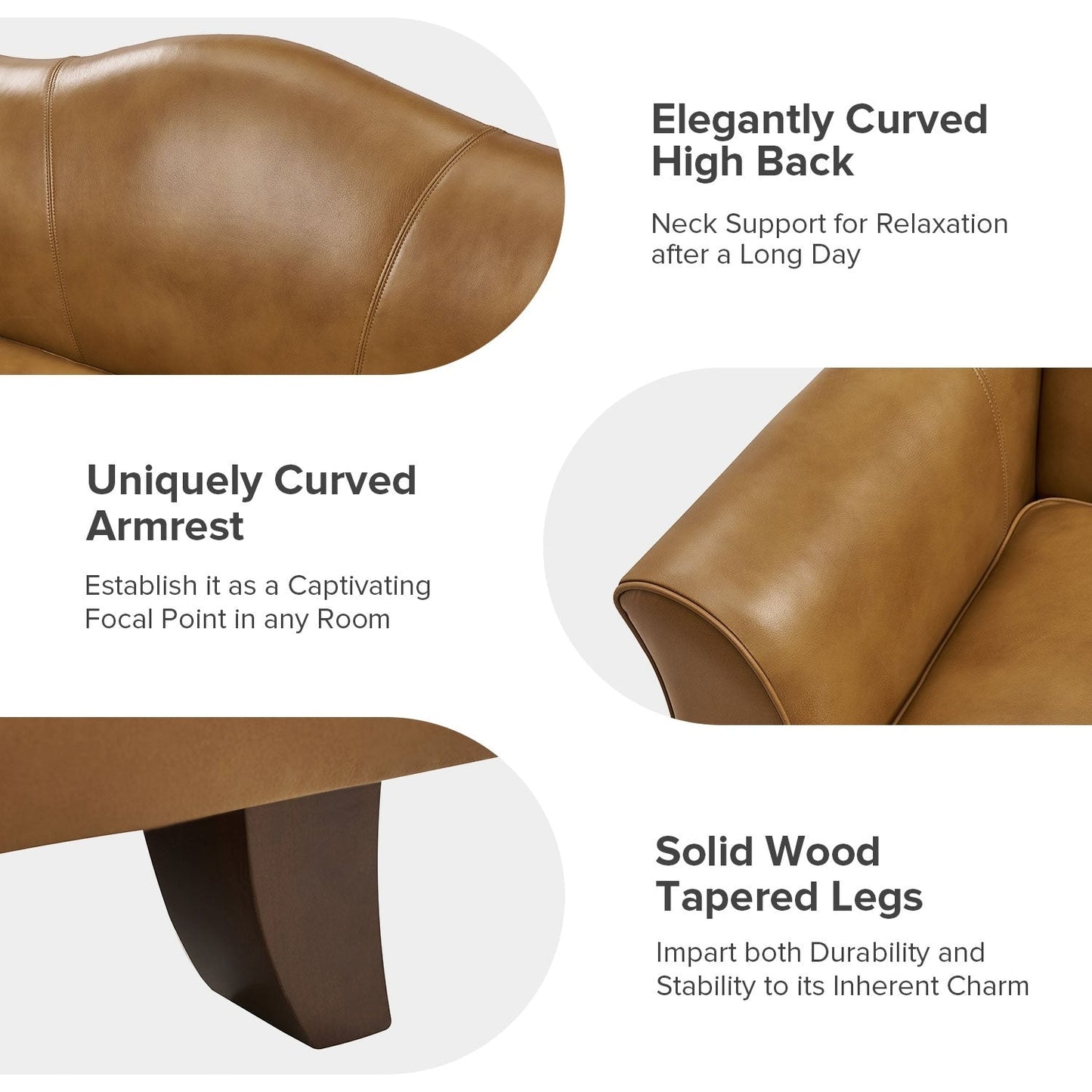 Franco Traditional 60 Wide Genuine Leather Sofa by HULALA HOME