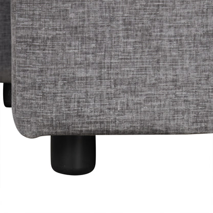 Free Conversion L-Shaped 3-Seat Sectional Sofa Bed with Storage Space and Removable Cushions for Living Room Apartment