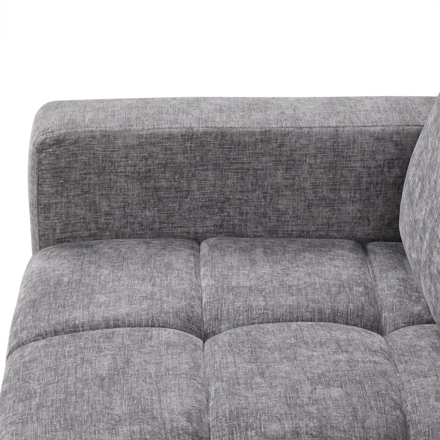 Free Conversion L-Shaped 3-Seat Sectional Sofa Bed with Storage Space and Removable Cushions for Living Room Apartment