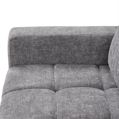 Free Conversion L-Shaped 3-Seat Sectional Sofa Bed with Storage Space and Removable Cushions for Living Room Apartment