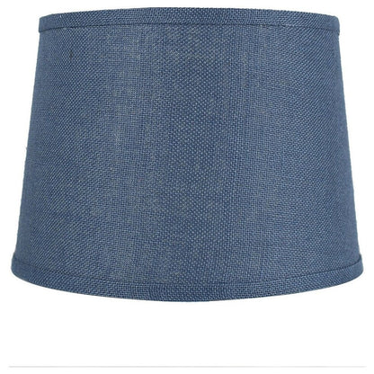 French Drum Burlap Lampshade, 12 to 16 Bottom Size