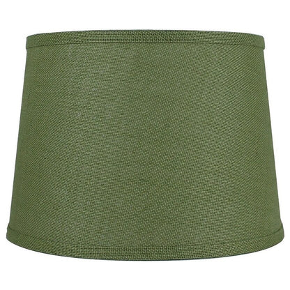 French Drum Burlap Lampshade, 12 to 16 Bottom Size
