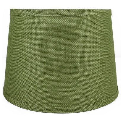 French Drum Burlap Lampshade, 12 to 16 Bottom Size