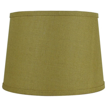 French Drum Burlap Lampshade, 12 to 16 Bottom Size