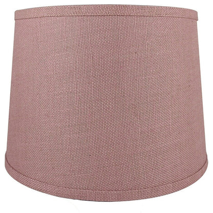 French Drum Burlap Lampshade, 12 to 16 Bottom Size