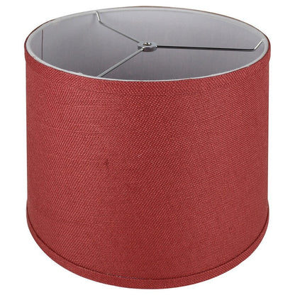 French Drum Burlap Lampshade, 12 to 16 Bottom Size