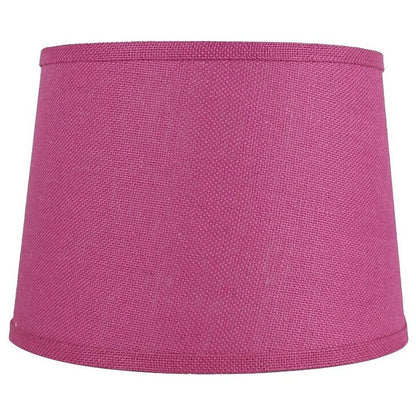 French Drum Burlap Lampshade, 12 to 16 Bottom Size