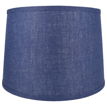 French Drum Burlap Lampshade, 12 to 16 Bottom Size