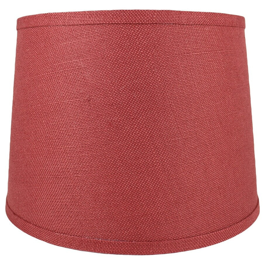 French Drum Burlap Lampshade, 12 to 16 Bottom Size