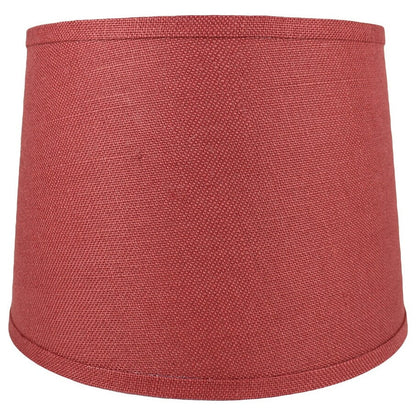 French Drum Burlap Lampshade, 12 to 16 Bottom Size