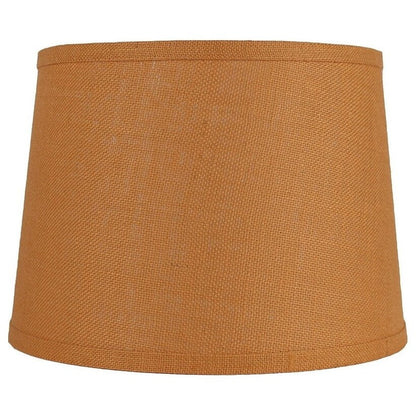 French Drum Burlap Lampshade, 12 to 16 Bottom Size