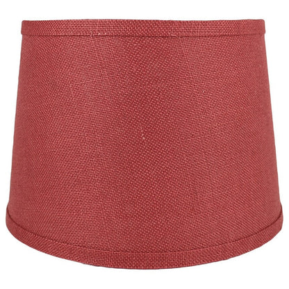 French Drum Burlap Lampshade, 12 to 16 Bottom Size