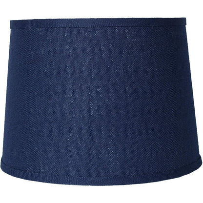 French Drum Burlap Lampshade, 12 to 16 Bottom Size