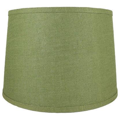 French Drum Burlap Lampshade, 12 to 16 Bottom Size
