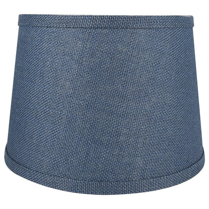 French Drum Burlap Lampshade, 12 to 16 Bottom Size