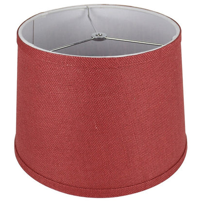 French Drum Burlap Lampshade, 12 to 16 Bottom Size