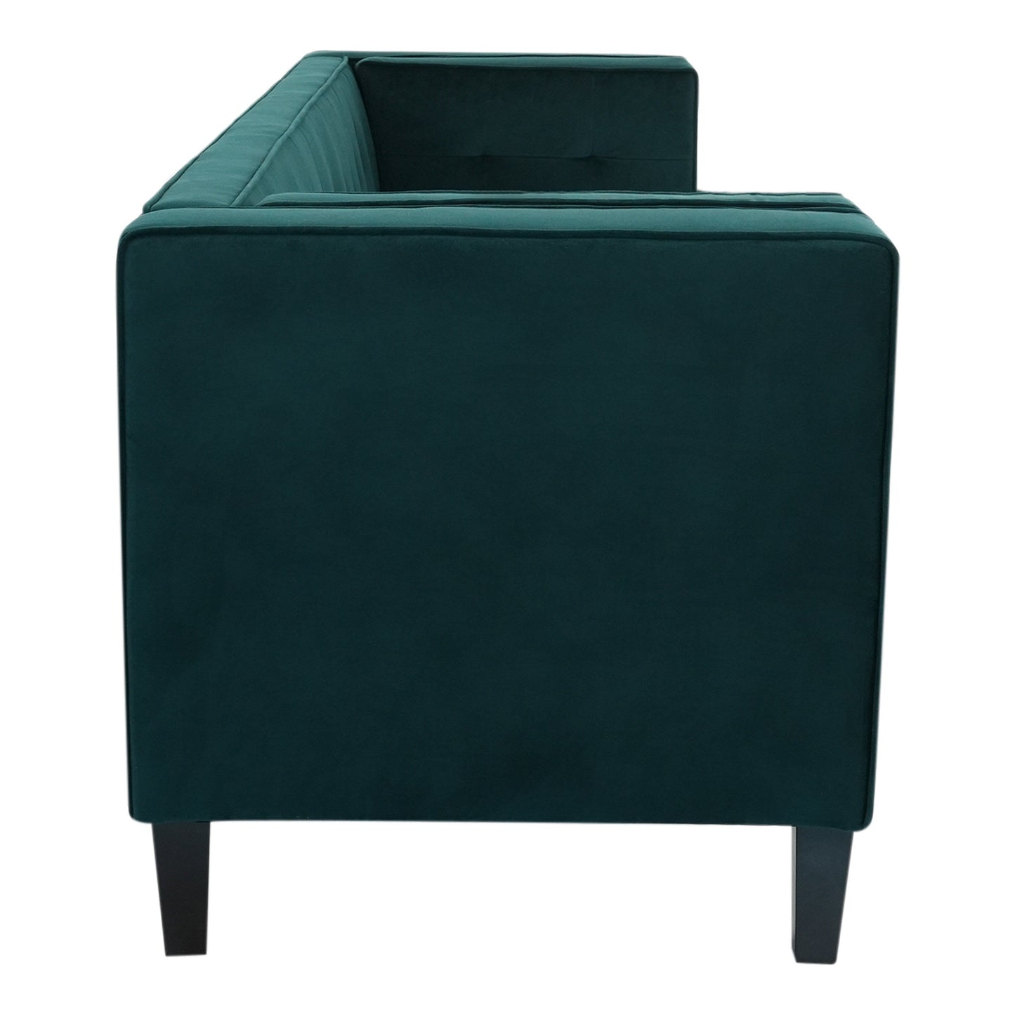Frosty Green Velvet Button Tufted 3-seater Sofa with Hardwood Frame