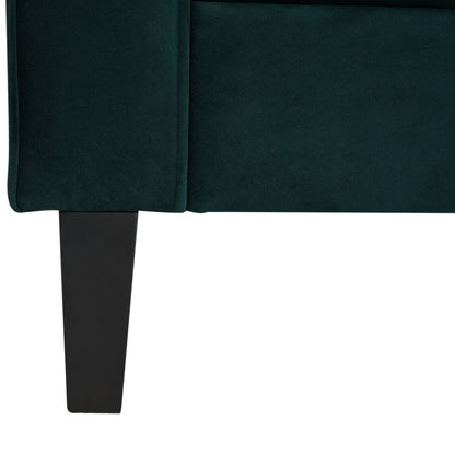 Frosty Green Velvet Button Tufted 3-seater Sofa with Hardwood Frame