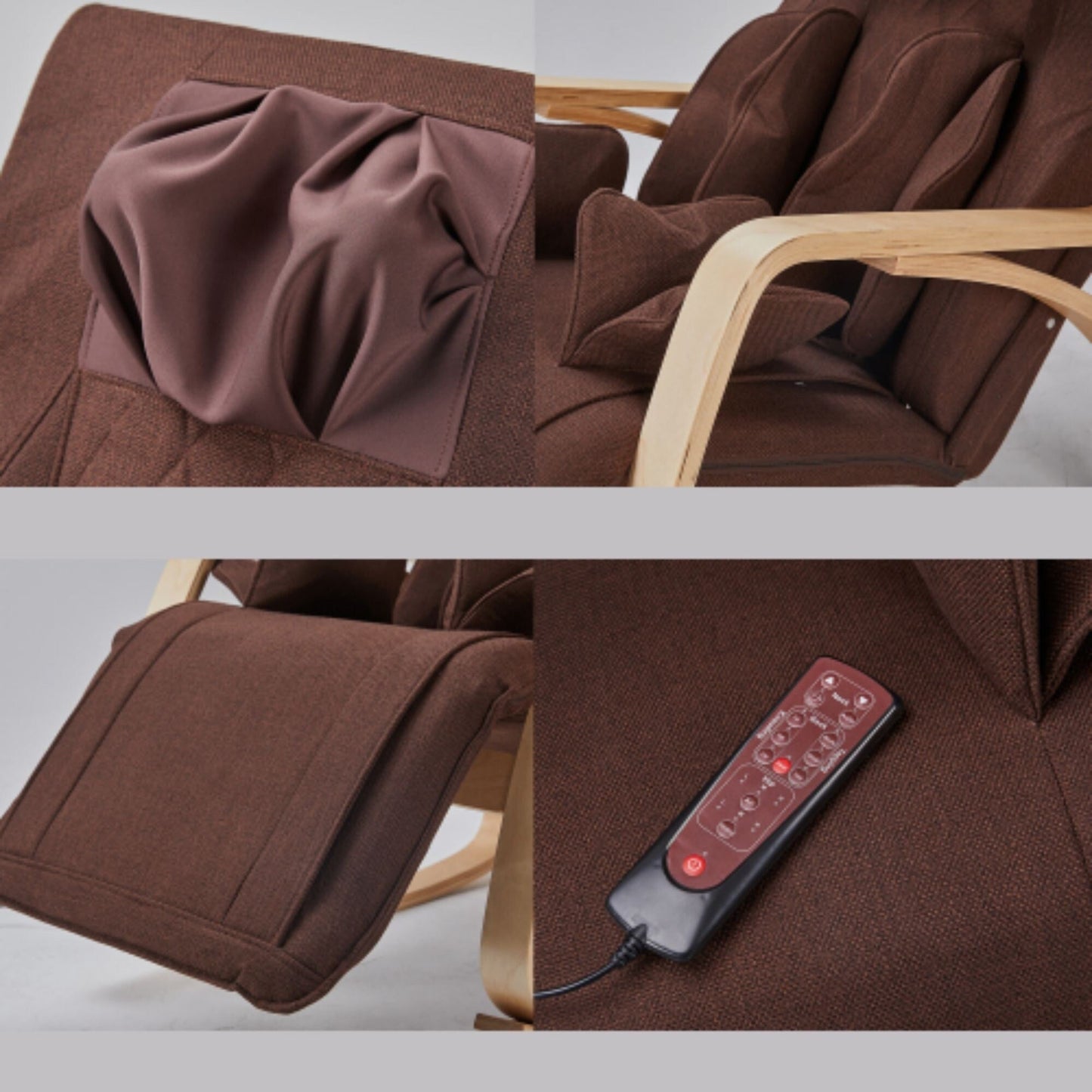 Full massage function-Air pressure-Comfortable Relax Rocking Chair, Lounge Chair Relax Chair with Cotton Fabric Cushion