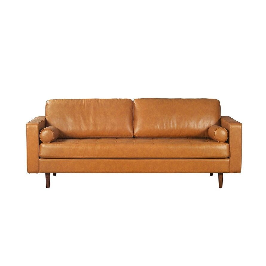 Gio VEGGIE Leather Sofa TAN COLOR