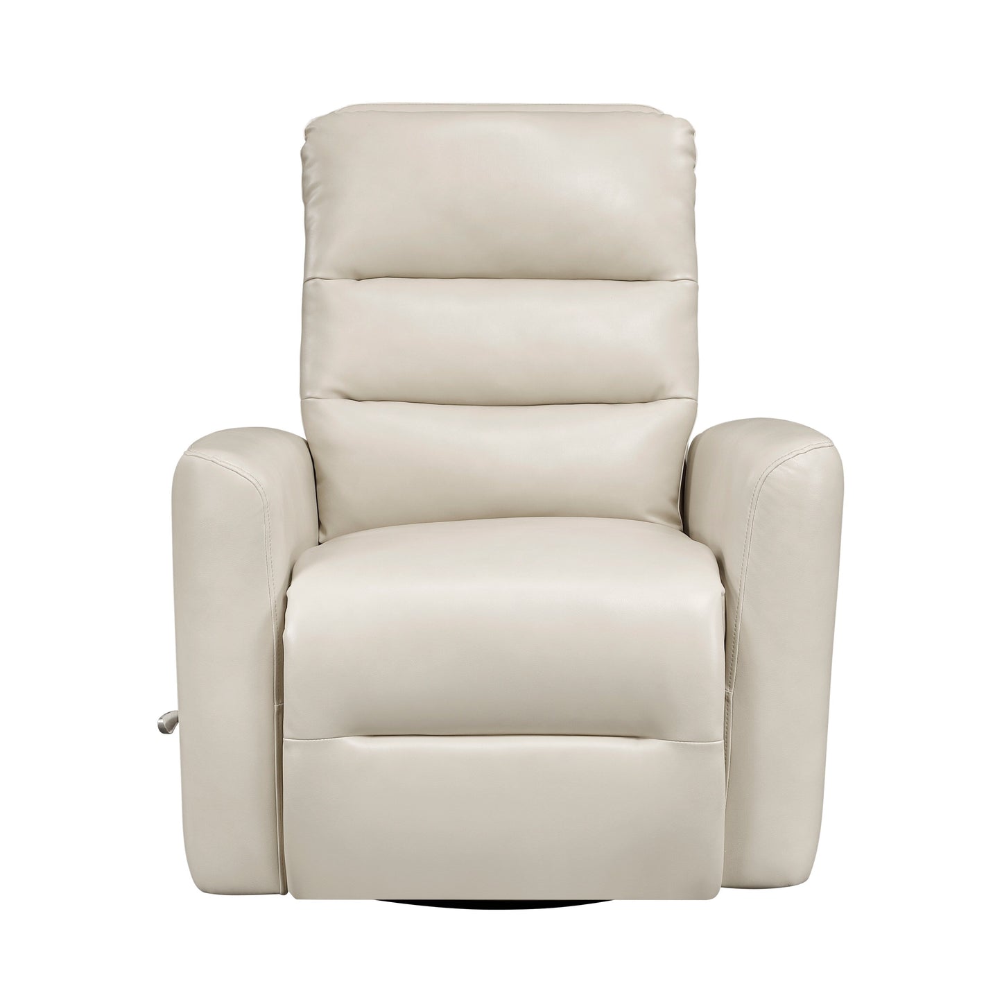 Glider Reclining Chair Swivel Motion Breathable Faux Leather Upholstery Luxury Living Room Furniture, Movie Chair