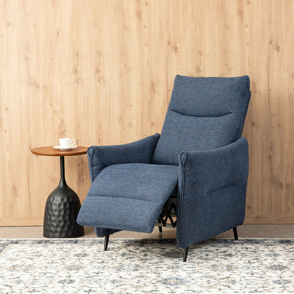 Glitzhome 41H Fabric Push Back Recliner With Ergonomic Segmented Back