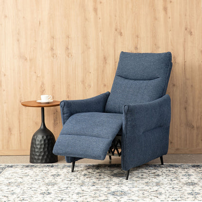 Glitzhome Set of 2 41H Fabric Push Back Recliners With Ergonomic Segmented Back