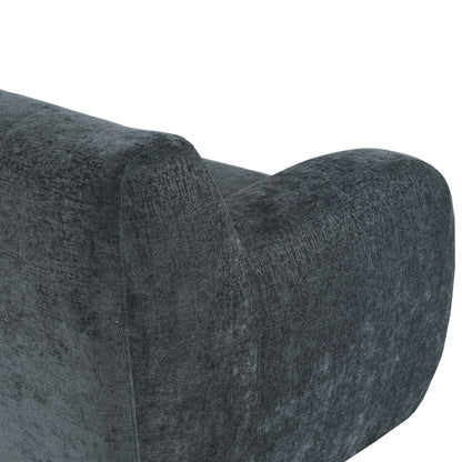 Gray Minimalist 3-seater Sofa with High-Density Foam Padding