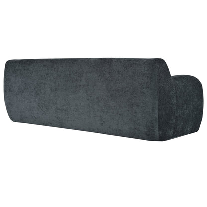 Gray Minimalist 3-seater Sofa with High-Density Foam Padding