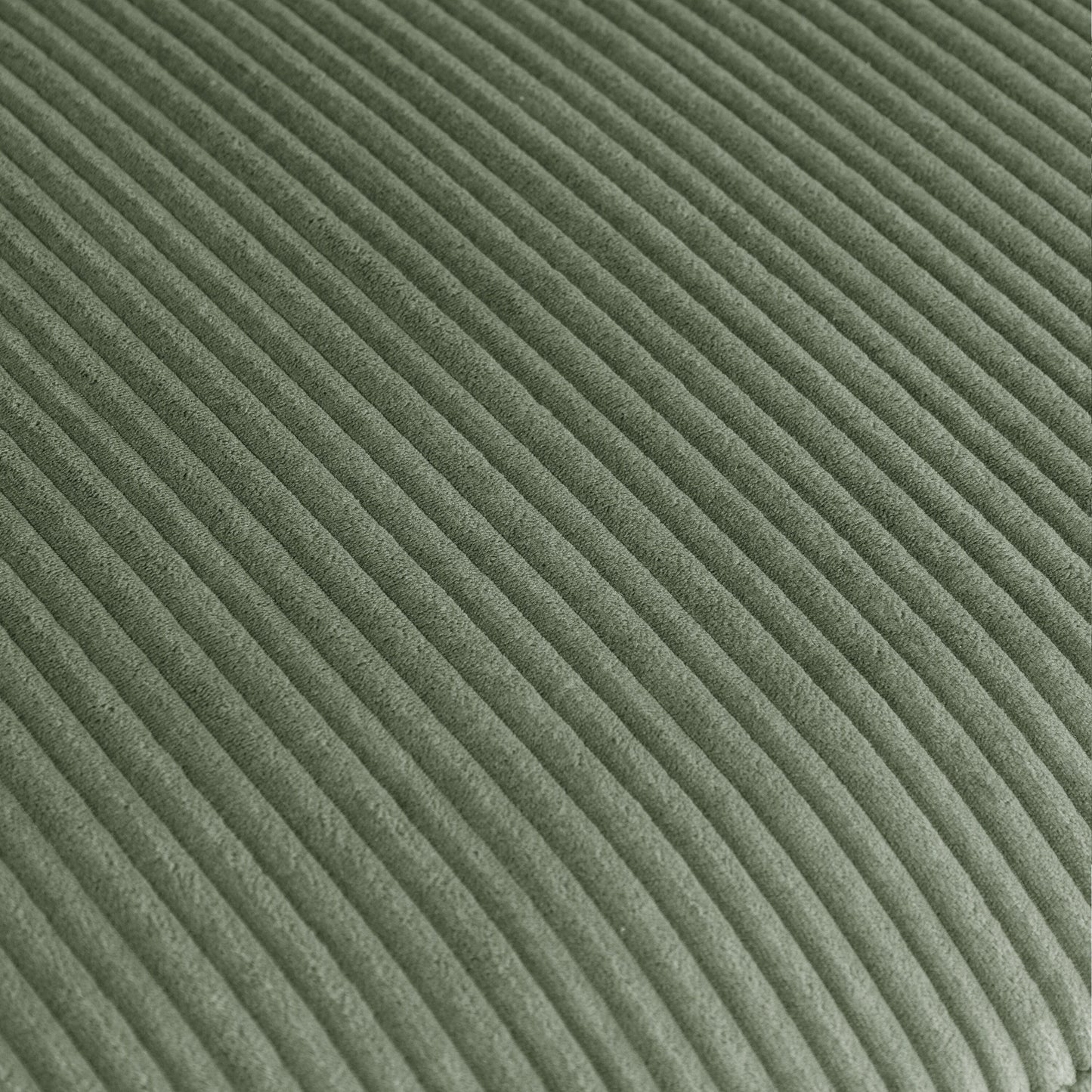 Green 90'' Corduroy Sleeper Sofa with Detachable Ottomans, Two Cushions, and Storage Space
