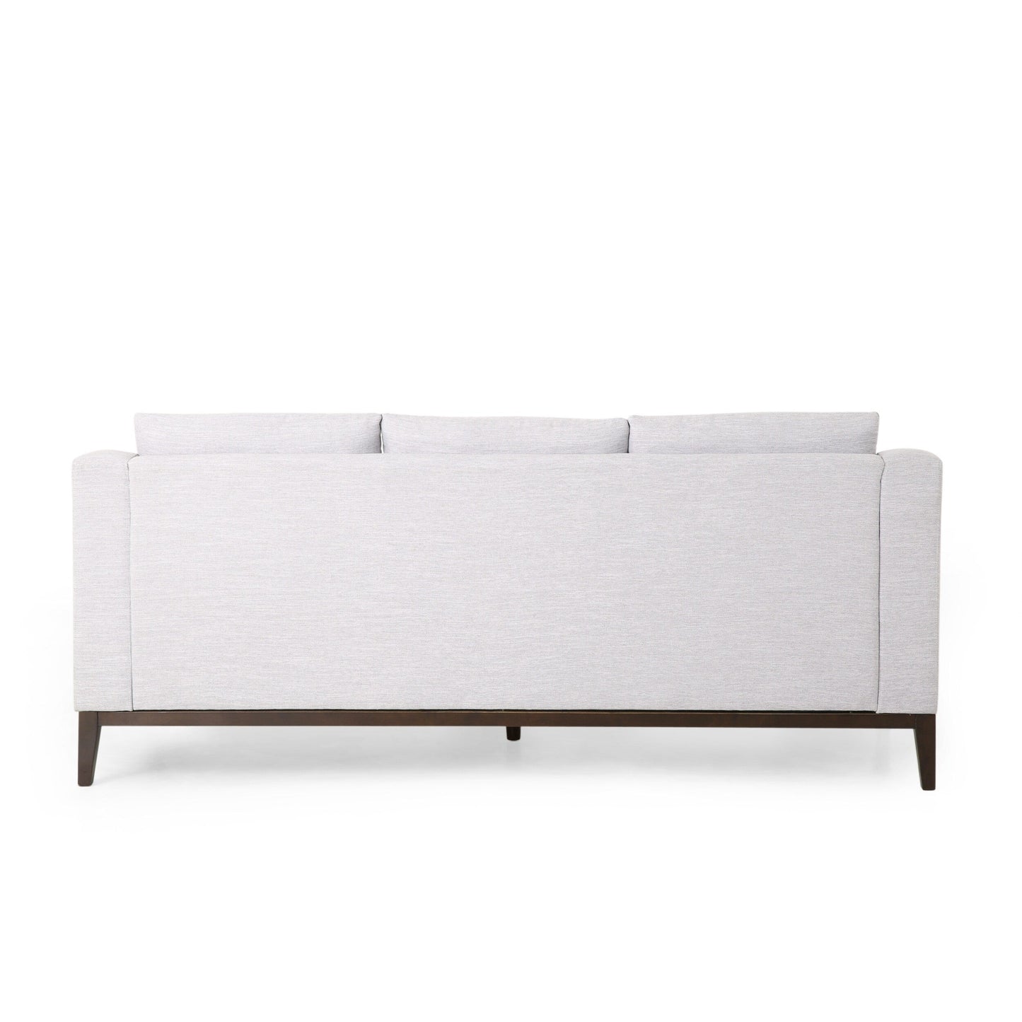 Grey 80'' Polyester 3-Seater Sofa with Solid Wood Trim, Cozy Upholstery, and Birch Legs - Perfect for Living Room